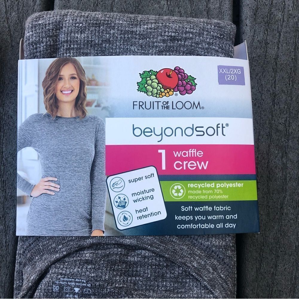Women's Beyond Soft Waffle Crew Top - Picture 3 of 4